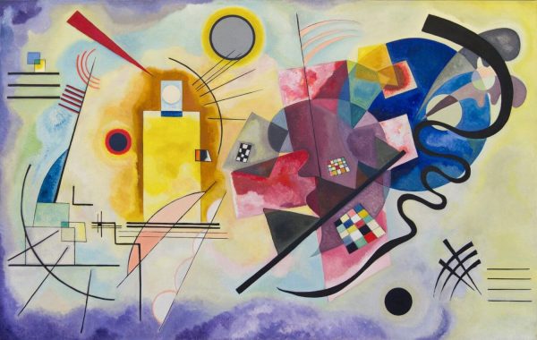 Kandinski Yellow Red and Blue tablou canvas