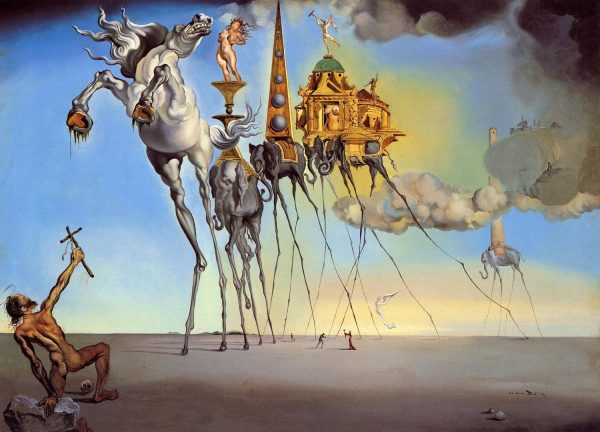 Salvador Dali the temptation of st.anthony tablou canvas