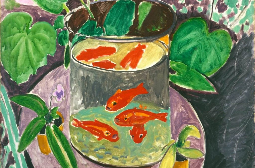Goldfish tablou canvas bucatarie