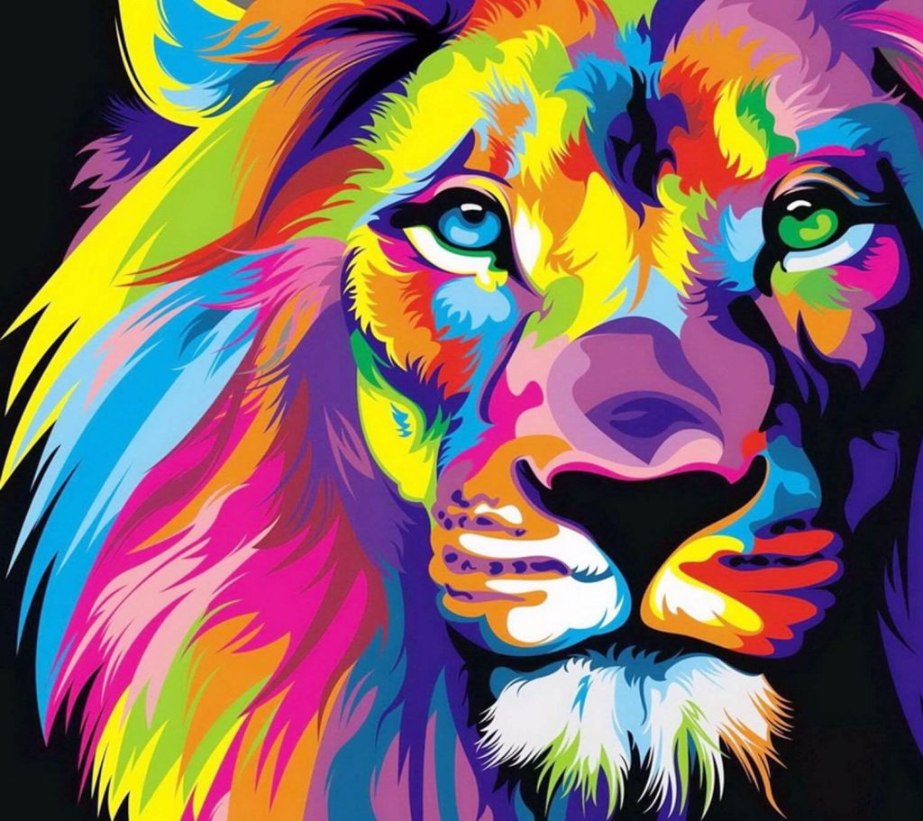 Majestic Lion tablou canvas camera copilului