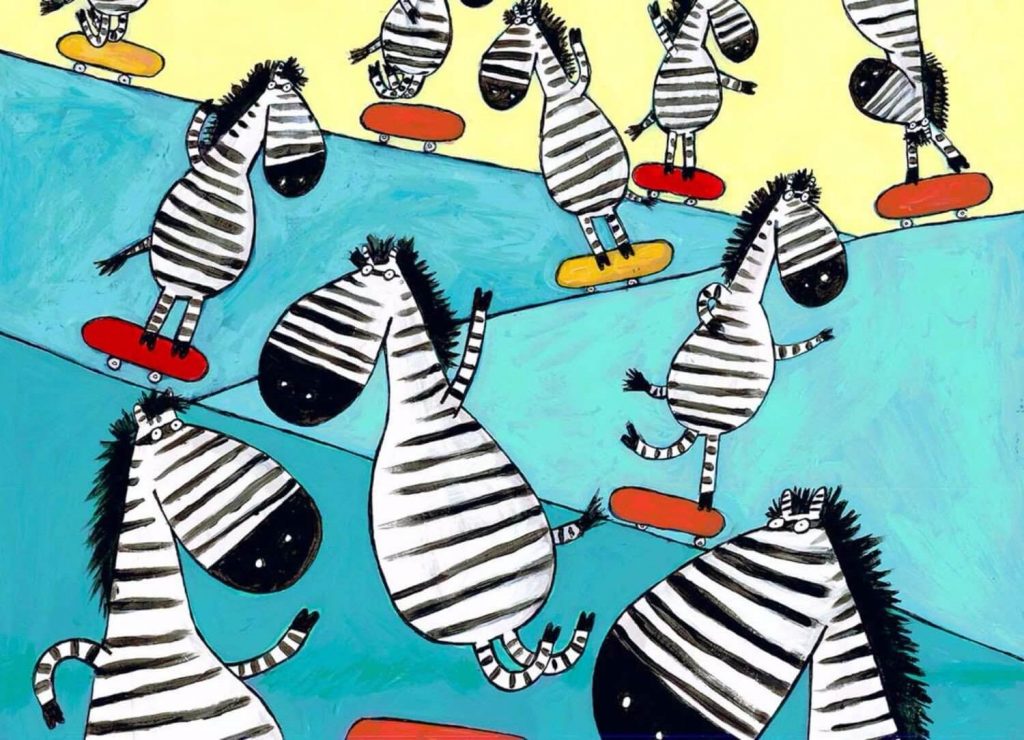 tablou canvas zebra