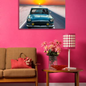 Tablou blue vintage car, Printly